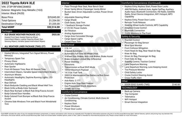 2022 Toyota RAV4 XLE