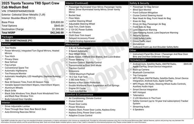 2025 Toyota Tacoma TRD Sport