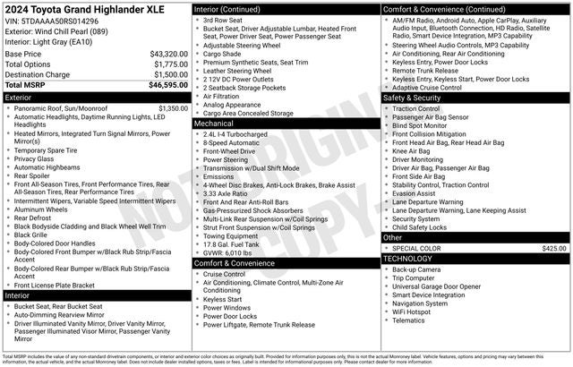 2024 Toyota Grand Highlander XLE