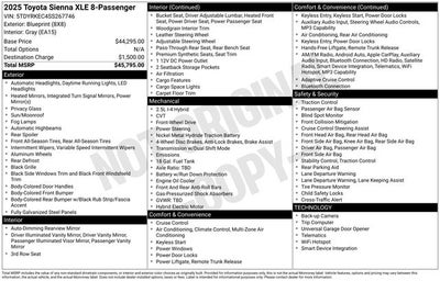 2025 Toyota Sienna XLE 8 Passenger