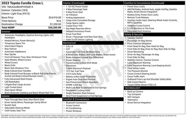 2023 Toyota Corolla Cross L