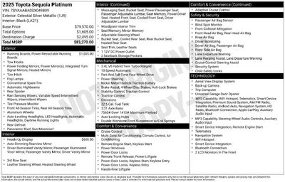2025 Toyota Sequoia Platinum