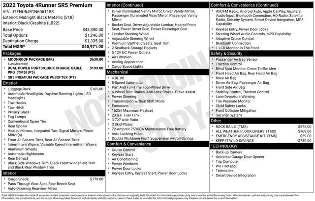 2022 Toyota 4Runner SR5 Premium