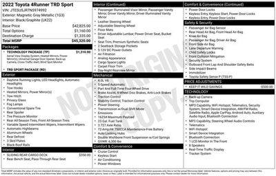 2022 Toyota 4Runner TRD Sport