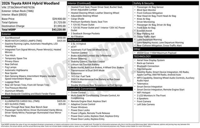 2026 Toyota RAV4 Woodland