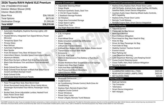 2026 Toyota RAV4 XLE Premium