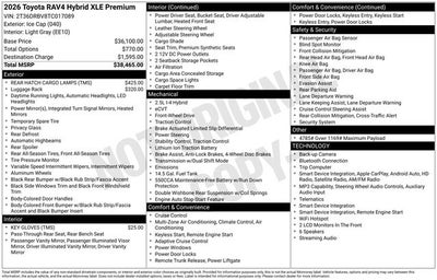 2026 Toyota RAV4 XLE Premium