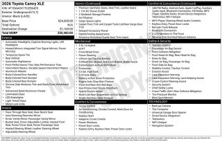 2026 Toyota Camry XLE
