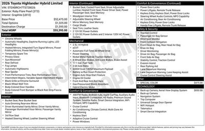 2026 Toyota Highlander Hybrid Limited
