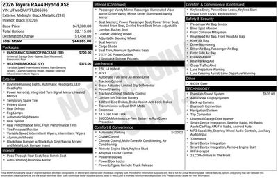 2026 Toyota RAV4 XSE