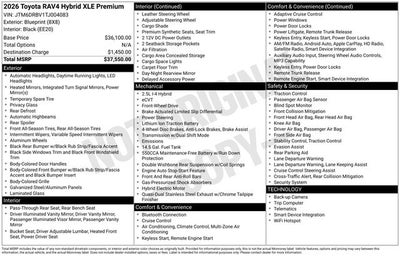 2026 Toyota RAV4 XLE Premium