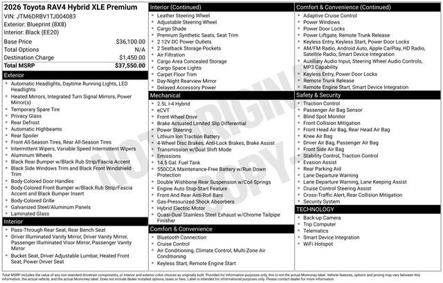 2026 Toyota RAV4 XLE Premium