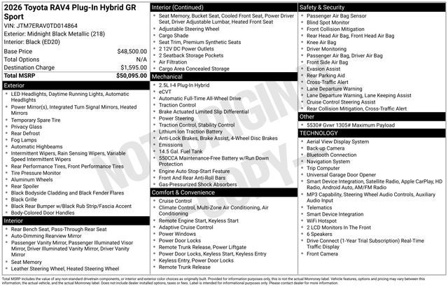 2026 Toyota RAV4 Plug-In Hybrid GR Sport