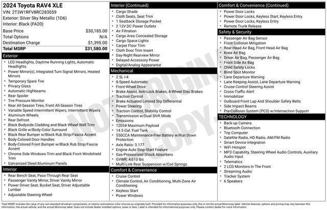 2024 Toyota RAV4 XLE