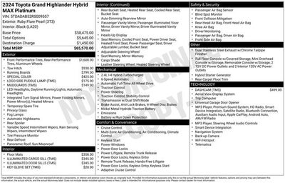 2024 Toyota Grand Highlander Hybrid MAX Platinum