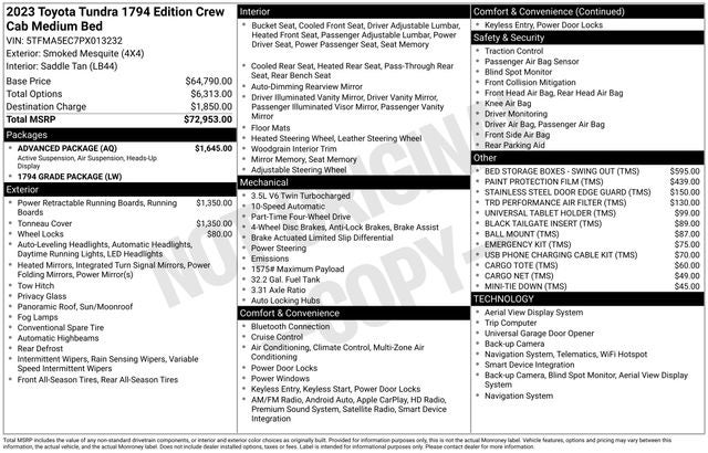 2023 Toyota Tundra 1794
