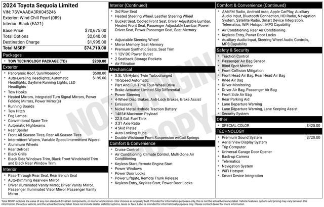 2024 Toyota Sequoia Limited