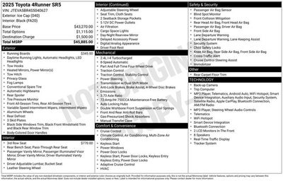 2025 Toyota 4Runner SR5